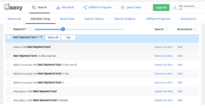 Jaaxy_alphabet_soup