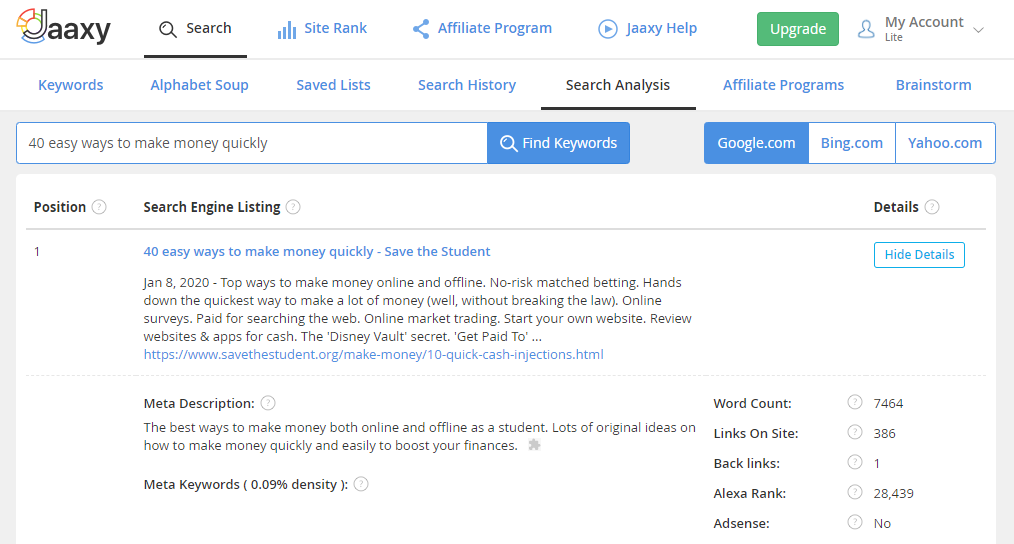 what about jaaxy keyword tool-Jaaxy_search_analysis