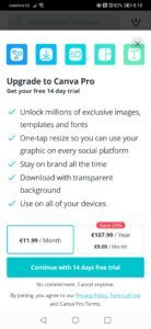 Canva App Review-Canva Pro Prices