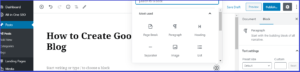 how to use gutenberg editor in wordpress-screenshot-add-new-block