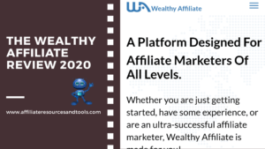 the wealthy affiliate review 2020