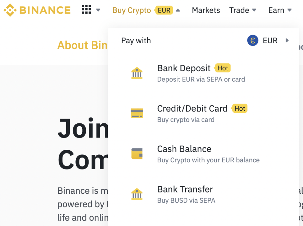 Resources_Binance cryptocurrency exchange